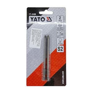 Yato 100 mm Length Phillips Head Screwdriver Bits (Pack of 2 Pcs), YT-0488
