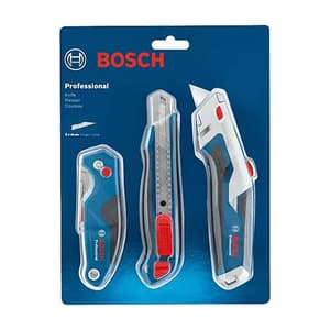 Bosch 3 Pcs Professional Knife Set, 1 600 A02 7M4