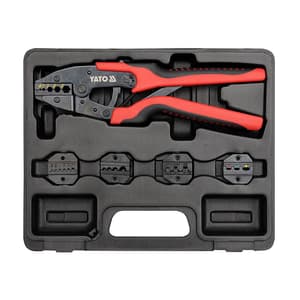 Yato 6 Pcs Quick Interchangeable Ratchet Crimper Sets, YT-2245