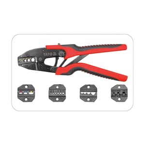 Yato 6 Pcs Quick Interchangeable Ratchet Crimper Sets, YT-2245