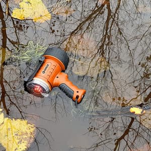 Groz 7W LED (Rechargeable) Waterproof Spotlight With 400 Mtr Beam Range (Multimode), LED/402