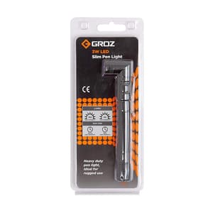 Groz 3W LED Pocket Slim Pen Light Torch (Multi-Mode), LED/160
