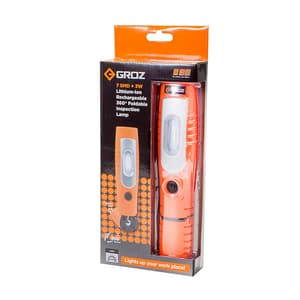 Groz 3W / 360° Swivel Rechargeable Work Light (Multi-Function), LED/360