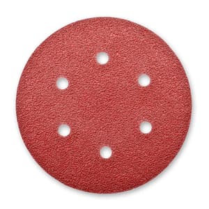 Bosch 125 mm / 120 Grit Hook & loop Velcro Sanding Sheets With 6 Holes (Pack Of 50 Pcs), 2 608 623 108