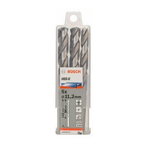 Bosch 12.30 x 151 mm HSS Metal Drill Bits (Pack of 5 Pcs), 2 608 585 540