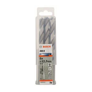 Bosch 12.30 x 151 mm HSS Metal Drill Bits (Pack of 5 Pcs), 2 608 585 540