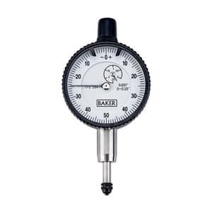 Baker 0.25 inch Mechanical Plunger Type Dial Gauge (Model 40), K42