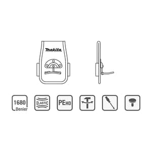 Makita 110 mm Length Looped Hammer & Axe Holder, E-15300