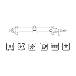 Makita 880 mm Length Ultimate Padded Belt with Belt Loop, E-15366