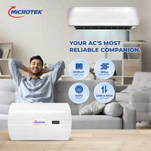 Microtek Smart EM 5130+ 130-300V Automatic Voltage Stabilizer for Air Conditioners (A.C.) upto 2.0 Ton, 899-490-5130