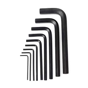 Venus 9 Pcs (1.5 mm - 10 mm) Hex Allen Key Set (Black Finish), VAK-403