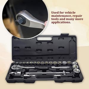Venus 23 Pcs 1/2 Inch Sq. Drive Cold Forged Socket Set, S-23BM