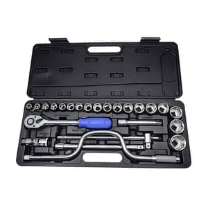 Venus 24 Pcs 1/2 Inch Sq. Drive Cold Forged Socket Set, S-24BM