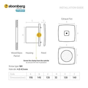 Atomberg Studio+ 150 Energy Saving Exhaust Fan With BLDC Motor (Brown)
