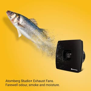 Atomberg Studio+ 150 Energy Saving Exhaust Fan With BLDC Motor (Black)