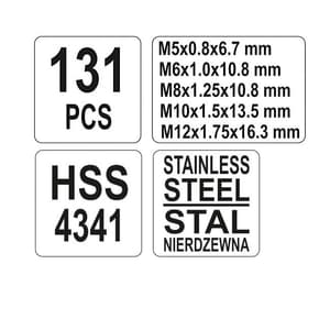 Yato 131 Pcs Thread Repair Set, YT-1763