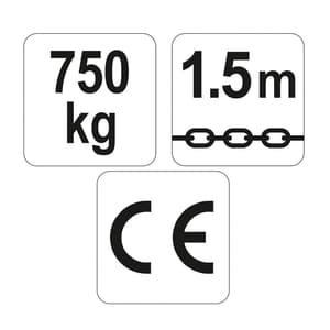 Yato 0.75 Ton / 1.5 Mtr Chain Hoist, YT-58962