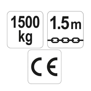 Yato 1.5 Ton / 1.5 Mtr Chain Hoist, YT-58964