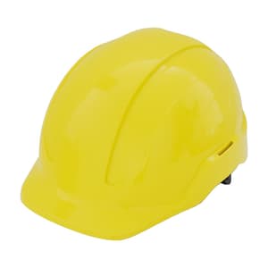 Black+Decker ABS Industrial Safety Helmet With Plastic Suspension & Ratchet Type Adjustment Without Ventilation Holes (Yellow), BXHP0223IN