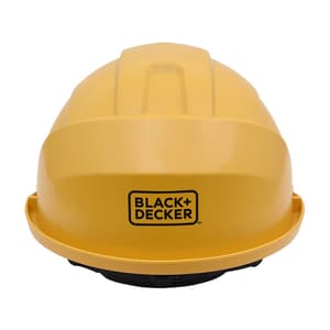 Black+Decker Heat & Cold Resistant Safety Helmet With Adjustable Headband & Cradle With Ratchet Type Adjustment (Yellow), BXHP0226IN