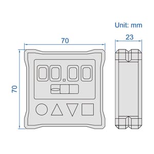 Insize 0 - 360° Dual Axis Digital Level & Angle Meter, 2199-1