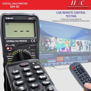 HTC 3-1/2 Digit / 1999 Count True RMS Digital Manual Multimeter, DM-81