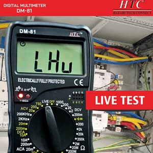 HTC 3-1/2 Digit / 1999 Count True RMS Digital Manual Multimeter, DM-81