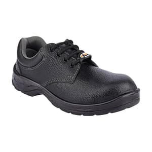 Hillson Single Density Leather Safety Shoes - Metal Toe (Black), 2101