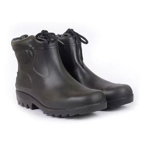 Hillson Collar Boot High Ankle Dual Density Synthetic Leather Safety Boot with Steel Toe (Black)