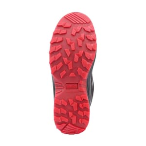 Hillson Dual Density TFP Sole Synthetic Leather Swag Safety Shoes - Steel Toe (Black & Red), Swag-1903