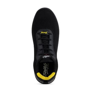Hillson Dual Density TFP Sole Synthetic Leather Swag Safety Shoes - Steel Toe (Black & Yellow), Swag-1906
