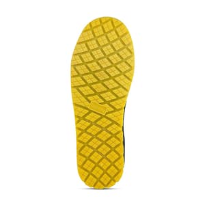 Hillson Dual Density TFP Sole Synthetic Leather Swag Safety Shoes - Steel Toe (Black & Yellow), Swag-1906