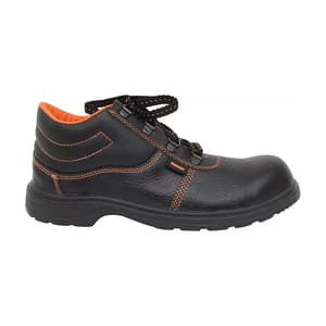 Hillson Single Density Synthetic Leather Beston Safety Shoes - Steel Toe (Black)