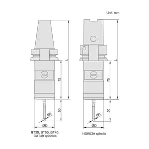 Insize 180 mm Optical Transmission Probe For CNC Machine Tool, 9407-3