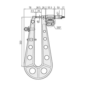 Mitutoyo 0 - 25 mm Digital Sheet Metal Micrometer (Type A), 389-514