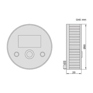 Insize 0 - 10 mm Digital Measuring Wheel, 7146-10