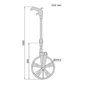 Insize Measuring Wheel, 7145-1