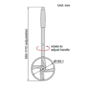 Insize Measuring Wheel (Basic Type), 7144-1