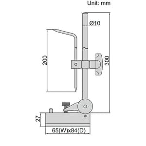 Insize 200 mm Height Scriber, 6990-300A