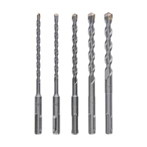 Bosch M6, M6, M8, M10, M12 SDS plus-1 Drill Bits Set (Pack of 5 Pcs), 2 608 579 120
