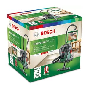Bosch 15 Litre / 1000W Wet & Dry Vacuum Cleaner & Blower With High Suction Power, UniversalVac 15