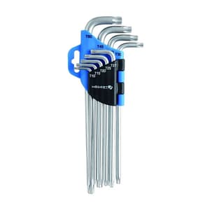 Hogert 9 Pcs (T10 - T50) Hexagonal Extra Long Torx Keys Set, HT1W818