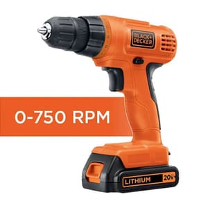 Black+Decker 20V Max Drill & 34 Pcs Home Tool kit, BDCD120VA-IN