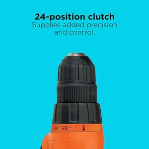 Black+Decker 20V Max Drill & 34 Pcs Home Tool kit, BDCD120VA-IN