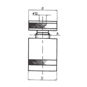 Apex 190 - 300 mm Screw Jack with Steel Body (Flat Support), 911-6
