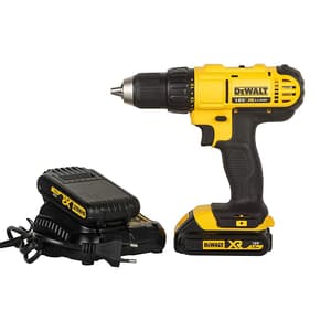 Dewalt 18V / 13mm XR Li-ion Cordless Compact Drill Machine Driver with 2x1.5 Ah Batteries Included, DCD771S2-IN