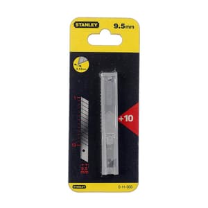 Stanley 9 mm Snap-off Blade (Pack of 10 Pcs), 0-11-300