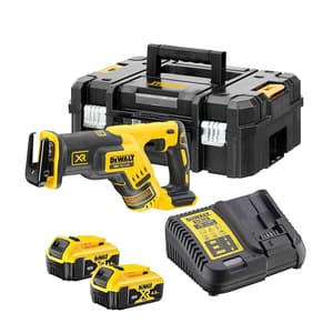 Dewalt 18V / 29mm XR Li-ion Cordless Reciprocating Saw with Brushless Motor 2x5.0 Ah Batteries Included, DCS367P2-QW