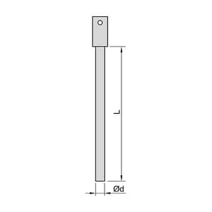 Insize 2.050 mm Dia. Carbide 3-Wires, 7394-75A