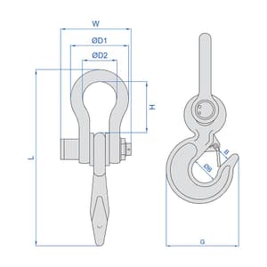 Insize 30 Ton Wireless Electronic Crane Scale, 8204-30T